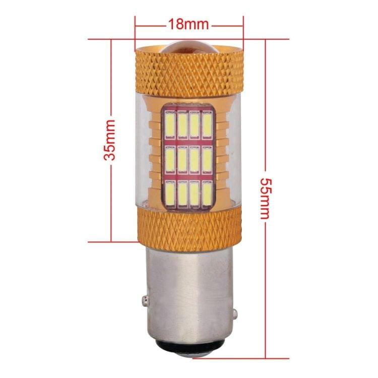 2 PCS  1157/BAY15D 5W 540LM White Light 54 SMD 4014 LED Car Brake Light Tail Light Bulb, DC 12V(White Light)