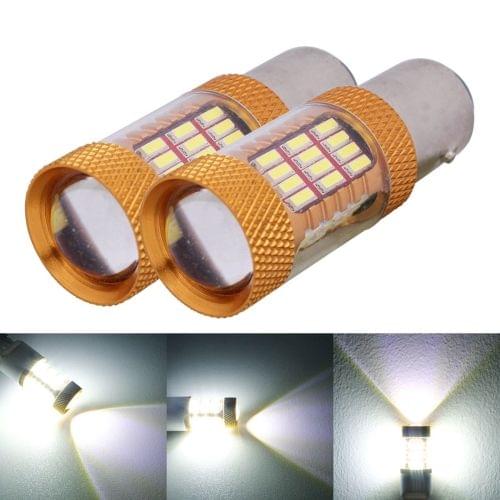 2 PCS  1157/BAY15D 5W 540LM White Light 54 SMD 4014 LED Car Brake Light Tail Light Bulb, DC 12V(White Light)