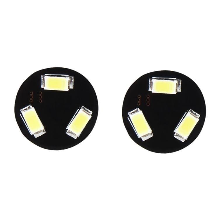 10 PCS 1156/BA15S/P21W 0.5W 30LM White Light Car Reversing Light Steering Light Bulb with 3 SMD-5630 Lamps, DC 12V