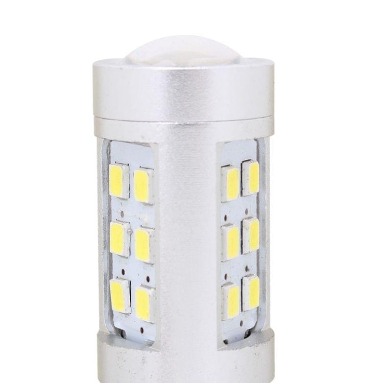 2 PCS T20 4.2W 630LM White Light Dual Wires 21 LED 2835 SMD Car Brake Light Daytime Running Light Bulb,  DC 12V