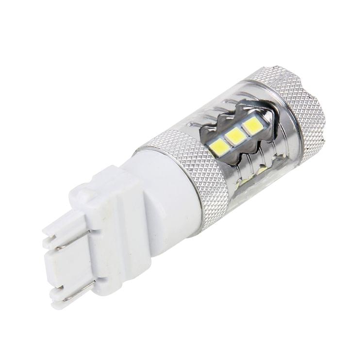 2 PCS T20 / 7443 5W 250LM 6000K Car Auto Brake Lights 16LEDs SMD-2835 Lamps, DC 12V(White Light)