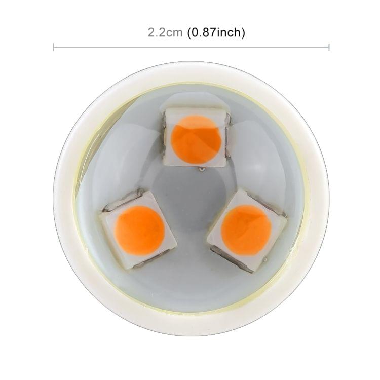 2 PCS 1156 / BA15S 4.5W DC 12V Car Auto Ceramics Turn Lights 18LEDs SMD-3030 Lamps, with Projector Lens (Orange Light)