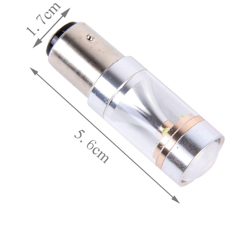 2 PCS 1157/BAY15D 30W 350 LM 6000K White Light 6 LED CREE Canbus Car Brake Light Bulb, DC 12V