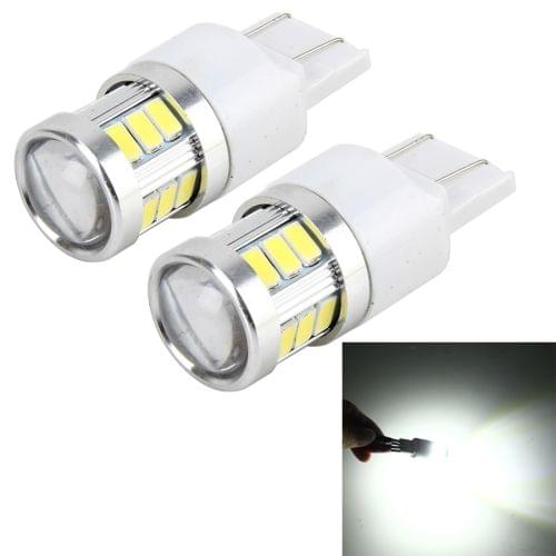 2 PCS 7443 4W 250LM 6000K Car Auto Brake Light Turn Lights 18LEDs SMD-5630 Lamps, DC 10-30V(White Light)