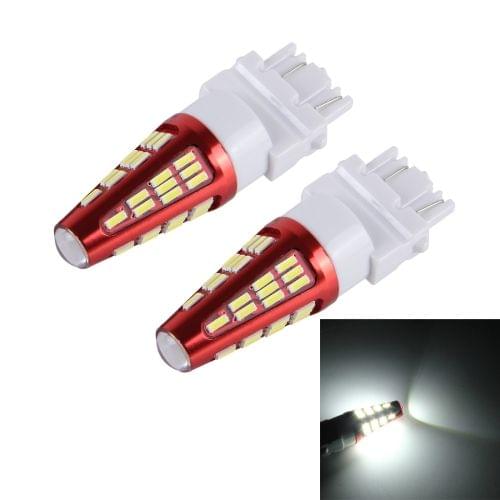 2 PCS 3157 10W 800LM 6000K 48 SMD-4014 LEDs Canbus Car Brake Light Lamp, DC 12V(White Light)