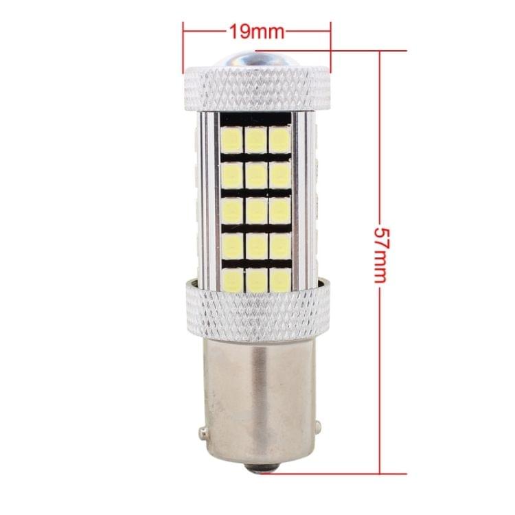 2 PCS 1156/BA15S 12.6W 630LM 6500K White Light 2835 SMD 66 LED Car Brake / Steering Light, DC12V