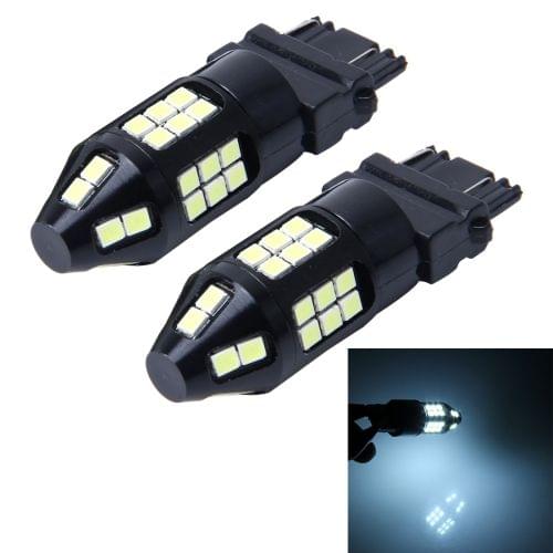 2 PCS 7443 10W 650LM 6000K Car Auto Brake Lights Turn Light Backup Light with 40 SMD-3030 LED Lamps, DC 12V(White Light)