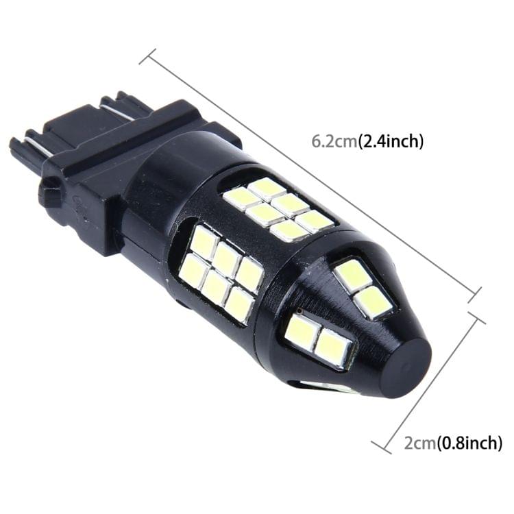 2 PCS 7443 10W 650LM 6000K Car Auto Brake Lights Turn Light Backup Light with 40 SMD-3030 LED Lamps, DC 12V(White Light)