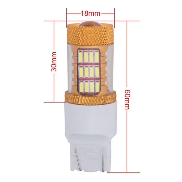 2 PCS  T20 W21/5W 7443 5W 540LM White Light 54 SMD 4014 LED Car Brake Light Tail Light Bulb, DC 12V(White Light)