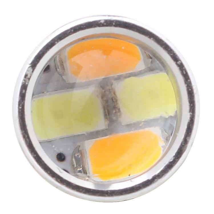 2PCS 1157/BAY15D 10W 700LM  Yellow + White Light 20-LED SMD 5630 Car Brake Light Lamp Bulb, Constant Current, DC 12-24V