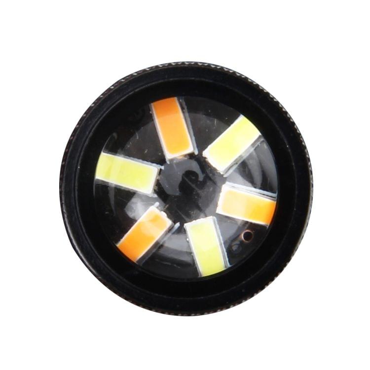 2 PCS 3156 5W 450LM 60LEDs DC 12V SMD-4014 Car Auto Brake Light Turn Signal Lights Car Source Set(White Light+Yellow Light), Cable Length: 40cm