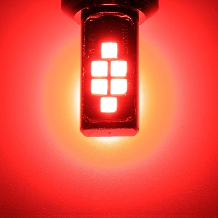 2 PCS 7443 DC9-16V / 3.5W Car Auto Brake Lights 12LEDs SMD-ZH3030 Lamps, with Constant Current(Red Light)