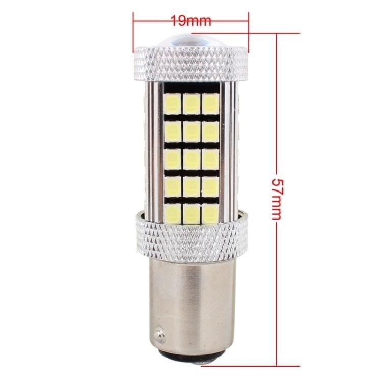 2 PCS 1157/BAY15D 12.6W 630LM 6500K White Light 2835 SMD 66 LED Car Brake / Steering Light, DC12V