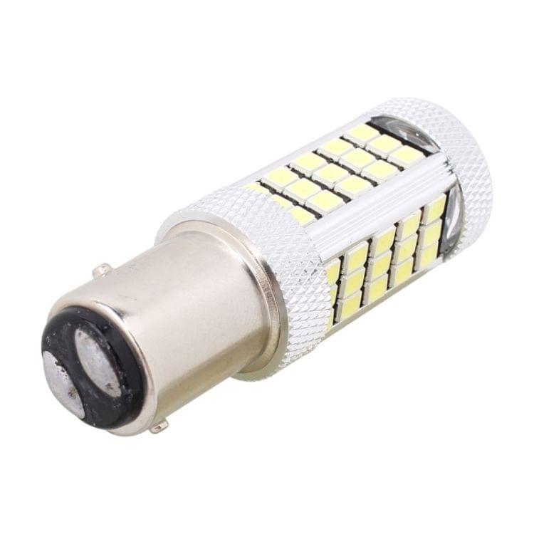 2 PCS 1157/BAY15D 12.6W 630LM 6500K White Light 2835 SMD 66 LED Car Brake / Steering Light, DC12V