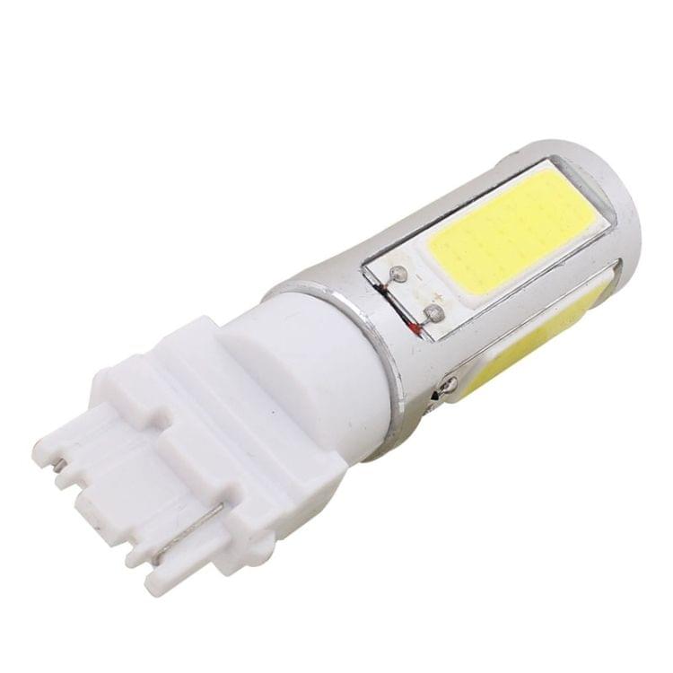 2PCS T25 Single Wire 1250LM 20W + 5W 5 x COB LED White Light Car Rear Fog Lamp Bulb, DC 12V