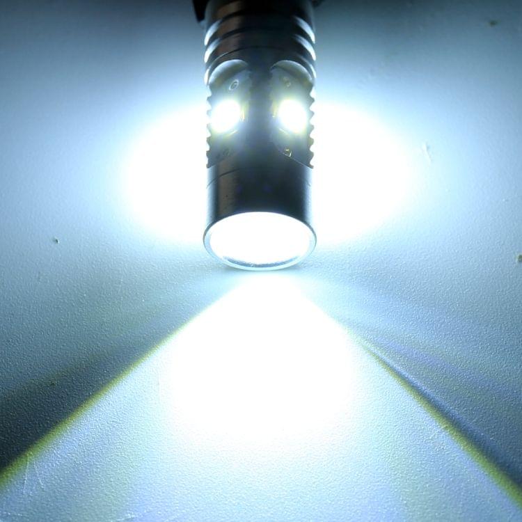 2 PCS T10 / W5W / 168 / 194 DC12V / 4.5W / 6000K / 360LM 6LEDs SMD-3030 Car Clearance Light, with Projector Lens Light (White Light)