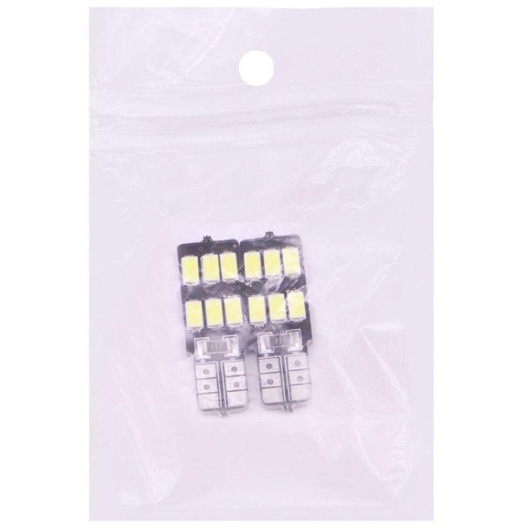 2 PCS T10 2.5W 100LM White Light 6 LED 5730 SMD CANBUS Car Signal Light Bulb