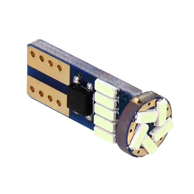 2PCS T10 3W 450LM White Light 15 LED 4014 SMD LED Decode Error-Free Canbus Car Clearance Lamp,DC12V