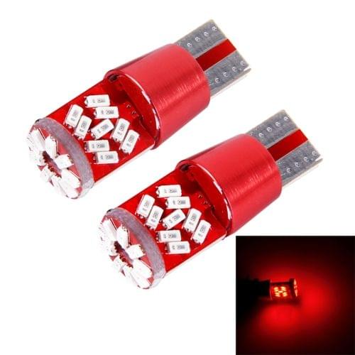 2 PCS T10 5W 27 SMD-3014 LEDs Car Clearance Light Lamp, DC 12V(Red Light)