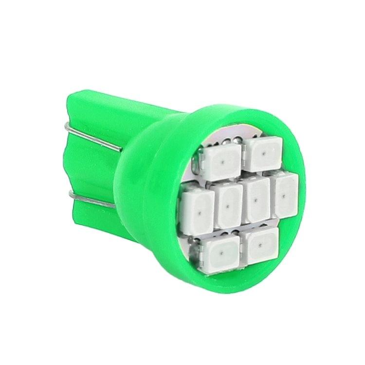 10 PCS T10 8 LED Car Signal Light Bulb(Green Light)