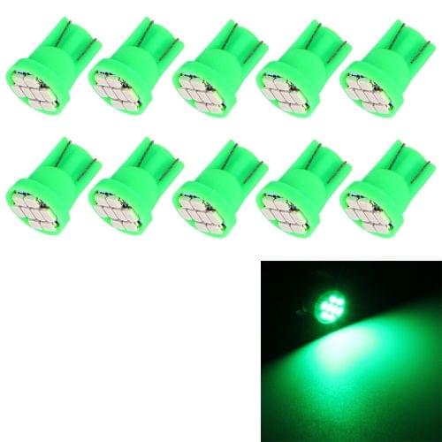 10 PCS T10 8 LED Car Signal Light Bulb(Green Light)