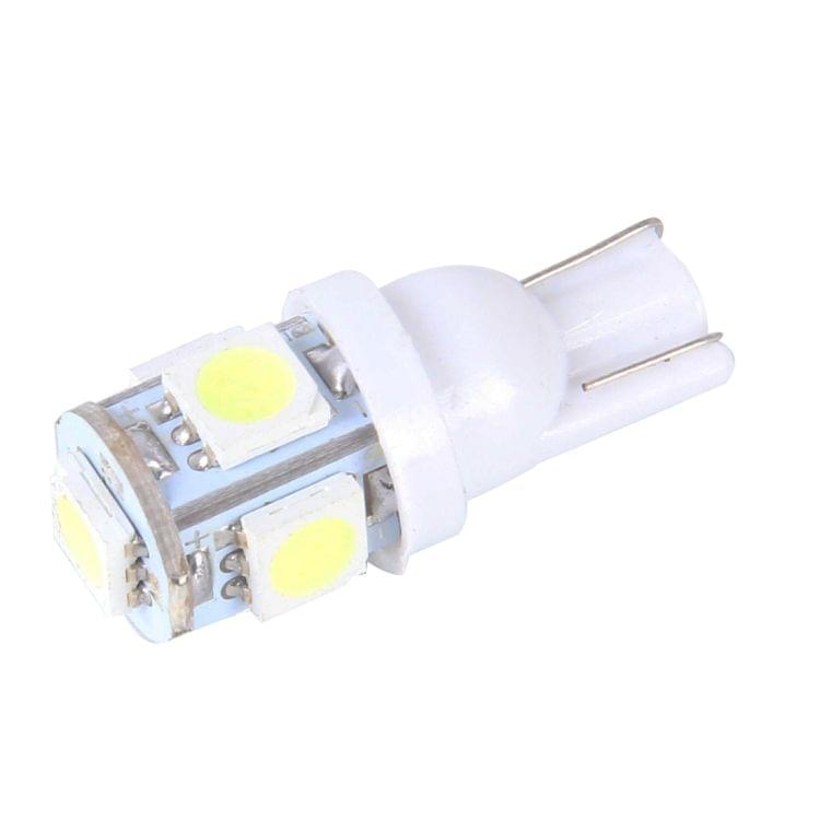 10PCS T10 3W 5500K SMD 5630 5 LED Car Clearance Lights Lamp, DC 12V(White Light)