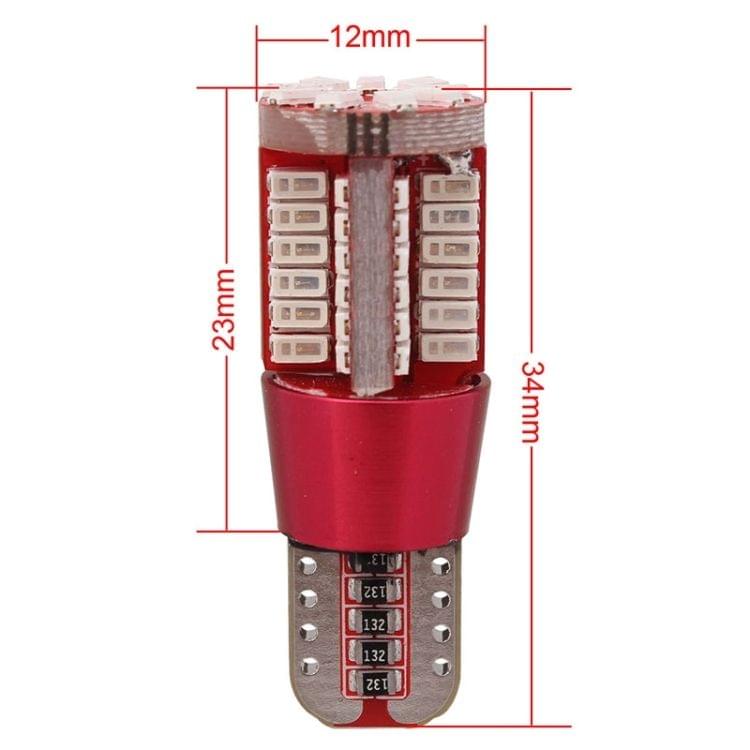 2 PCS T10 5W 285LM Green Light 57 SMD 4014 LED Error-Free Canbus Car Clearance Lights Lamp, DC 12V