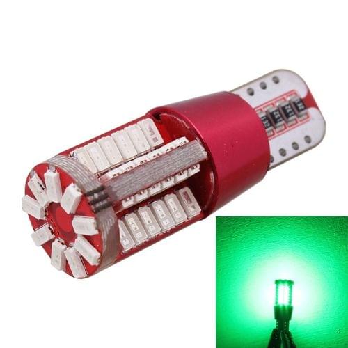 2 PCS T10 5W 285LM Green Light 57 SMD 4014 LED Error-Free Canbus Car Clearance Lights Lamp, DC 12V