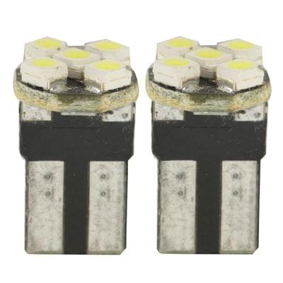 T10 White 5 LED 3528 SMD Car Signal Light Bulb (Pair)
