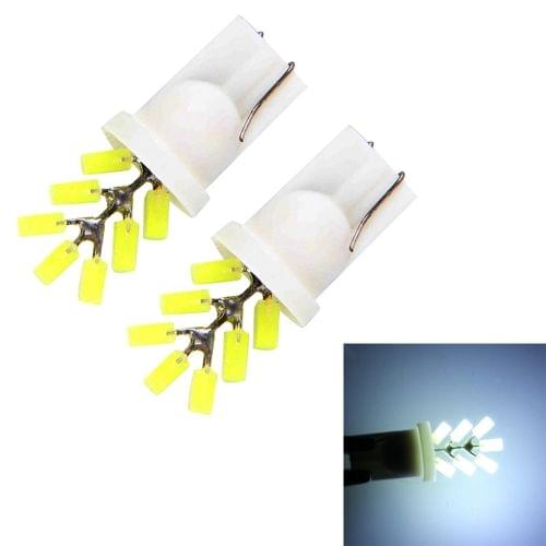 2 PCS T10 3W 300 LM 6000K 7 LED White Light Clearance Light.DC 12V.