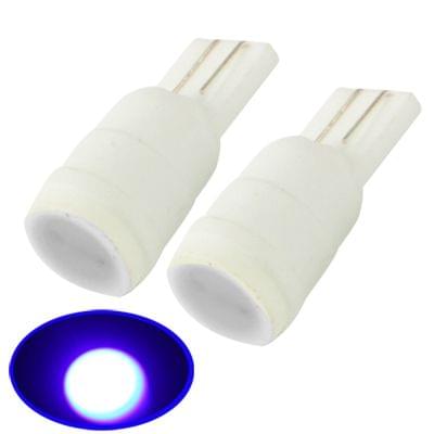 T10 Blue 1 LED Car Signal Light Bulb (Pair)(Blue Light)