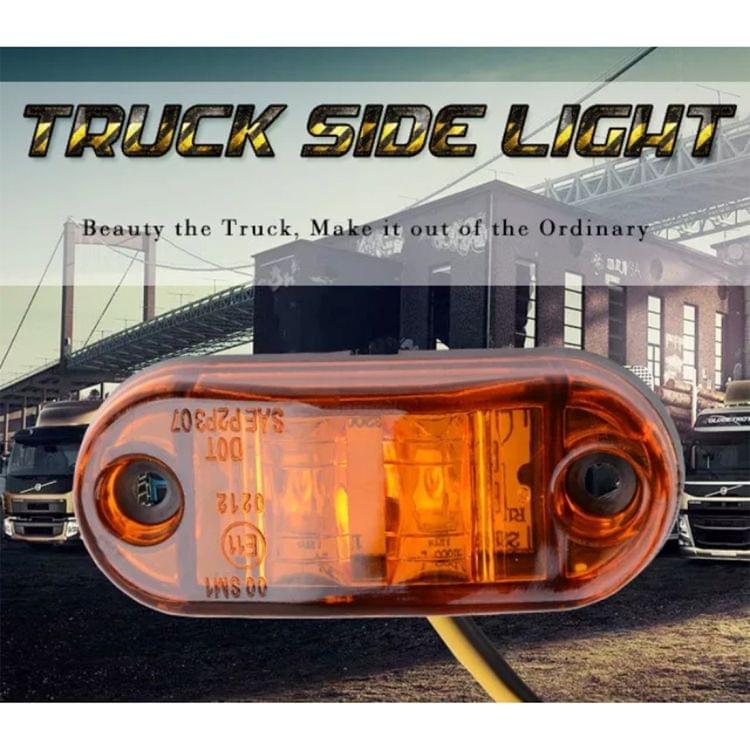 10 PCS DC 10-30V Car Truck Trailer Piranha LED Side Marker Indicator Lights Bulb Lamp, Light Color: Yellow