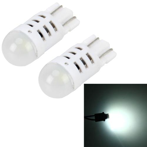 2 PCS T10 3W 200LM 6000K Car Clearance Lights Car Marker Light with 1 SMD-3030-LED Lamps, DC 12V(White Light)