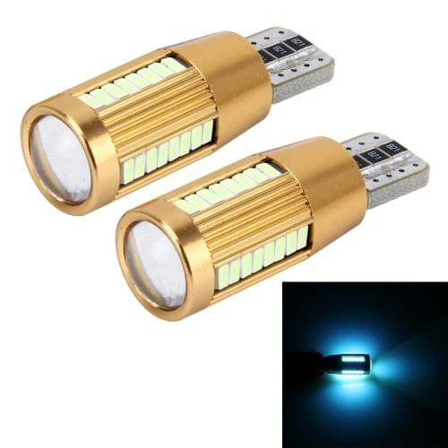 2 PCS T10 2W Constant Current Car Clearance Light with 38 SMD-3014 Lamps, DC 12-16V(Ice Blue Light)