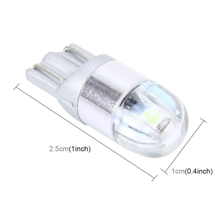 2 PCS T10 2W 2 SMD-3030 LED Car Clearance Lights Lamp, DC 12V (Ice Blue Light)