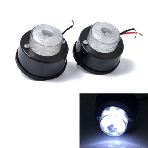 2 PCS 7LEDs Car Clearance Light Marker Light for Truck DC 12V(White Light)