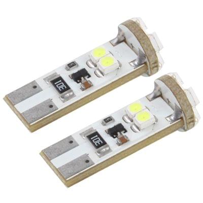 T10 White 8 LED Car Signal Light Bulb (Pair)