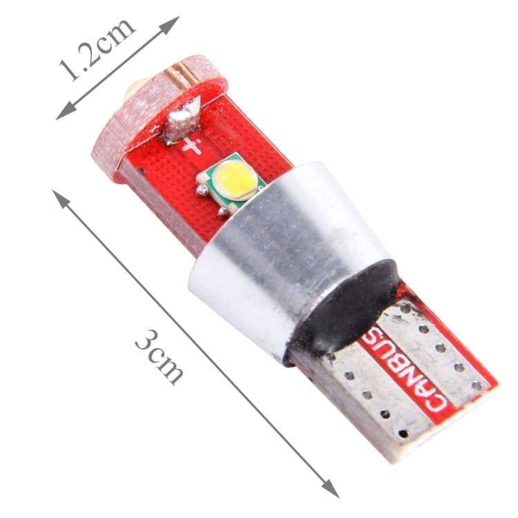 2 PCS T10 800 LM 6000K 10W CREE 3 LED White Light Clearance Light.DC 12V.