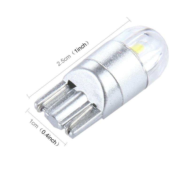 2 PCS T10 2W 150 LM 6000K 2 SMD-3030 LED Car Clearance Lights Lamp, DC 12V(White Light)