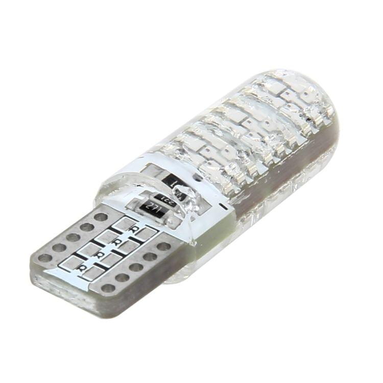 10 PCS T10 3W 300LM Silicone 6 LED SMD 5050 Car Clearance Lights Lamp, DC 12V