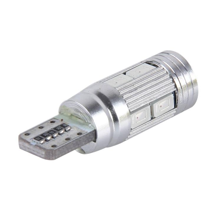 2 PCS T10 6W 10 SMD 5630 LED Error-Free Canbus Car Clearance Lights Lamp, DC 12V(Red Light)