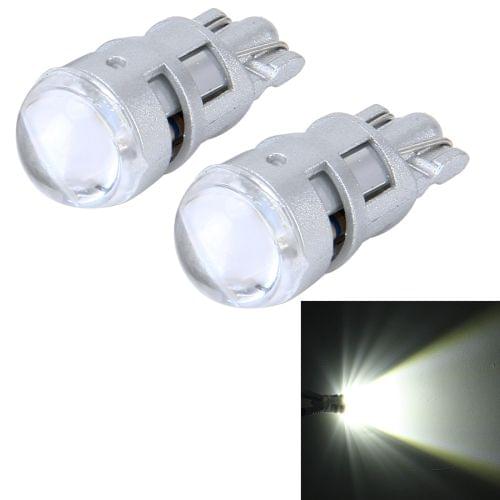 2 PCS T10 1W 50LM Car Clearance Light with SMD-3030 Lamp, DC 12V(White Light)