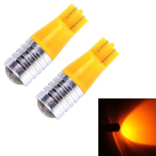 2 PCS T10 5W CREE 1 LED Yellow Light Clearance Light.DC 12V.