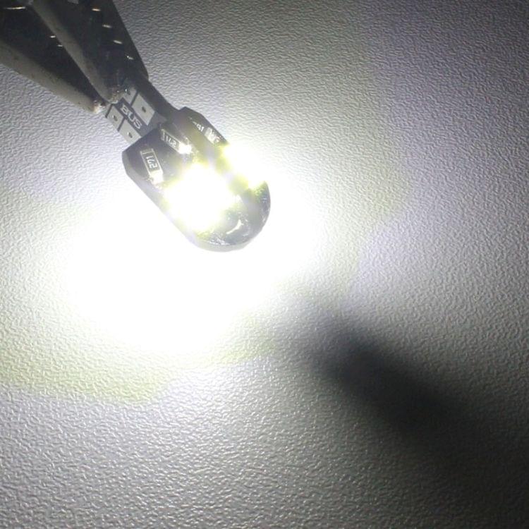 10 PCS T10 4W 280LM White Light 8 LED SMD 5630 Canbus Decode Car Clearance Lights Lamp, DC 12V