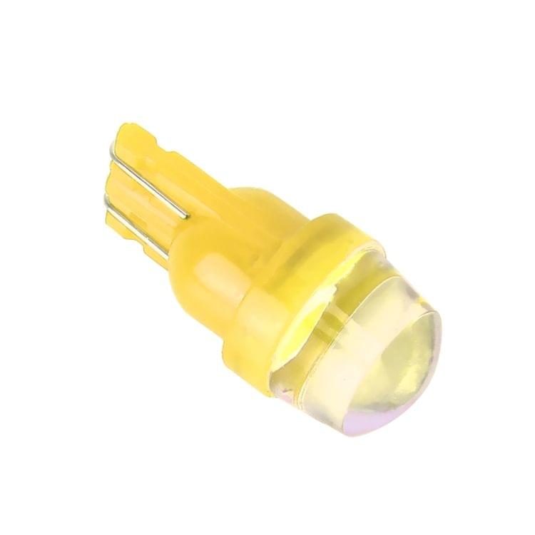 2 PCS T10/W5W/194/501/168 0.6W 35LM 6000K 2835-LED Bulbs Car Reading Lamp Clearance Light, DC 12V(Yellow Light)