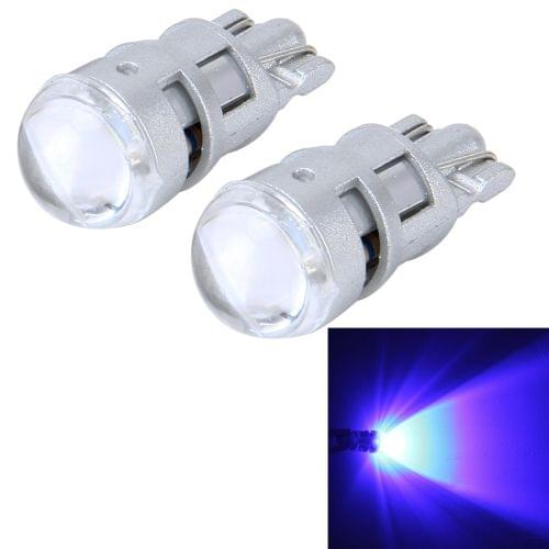 2 PCS T10 1W 50LM Car Clearance Light with SMD-3030 Lamp, DC 12V(Blue Light)