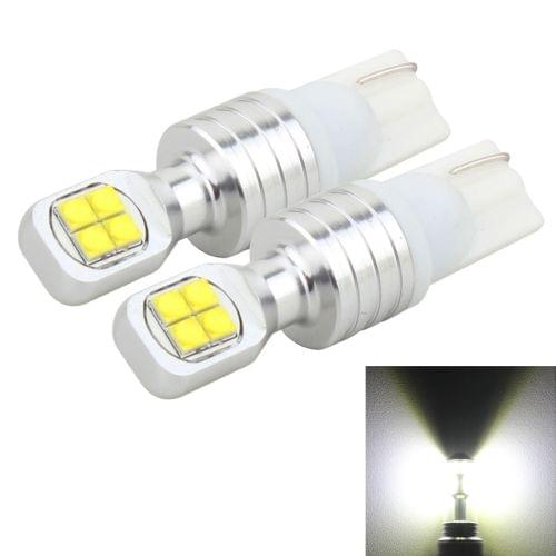 2 PCS  T10 40W 800 LM 6000K Car Clearance Light Reading Light License Light with 8 CREE Lamp, DC 12V(White Light)