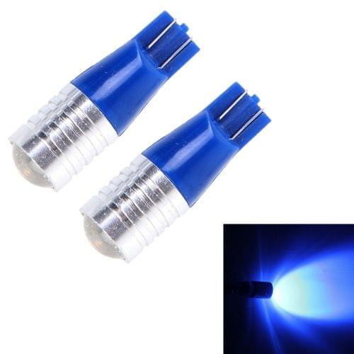 2 PCS T10 5W CREE 1 LED Blue Light Clearance Light.DC 12V.