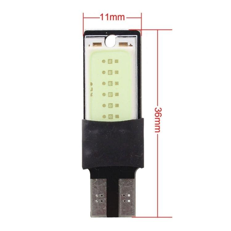 2 PCS T10 6W 180LM Ice Blue Light Double-Faced 2 COB LED Decode Canbus Error-Free Car Clearnce Reading Lamp, DC 12V