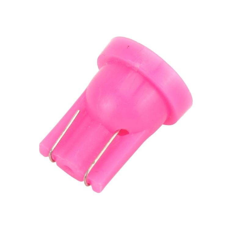 10 PCS T10 8 LED Car Signal Light Bulb(Pink Light)